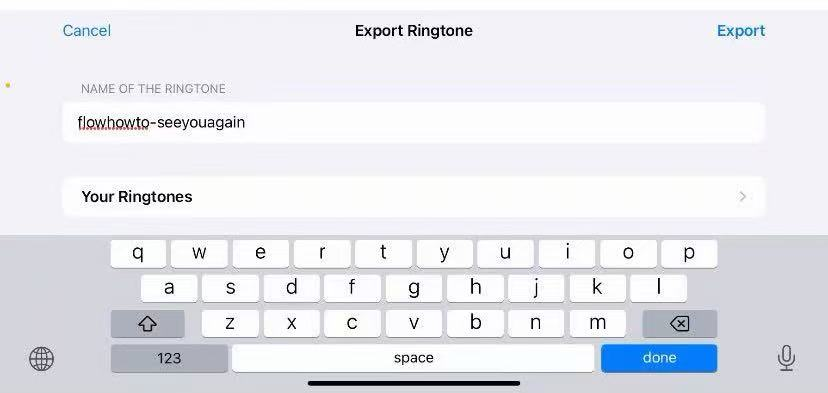 iPhone Ringtone Step 5.3