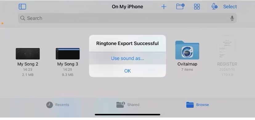 iPhone Ringtone Step 6.1