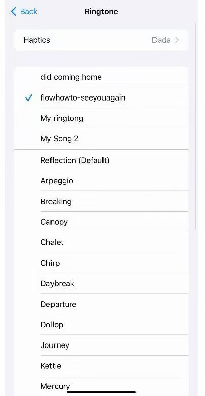 iPhone Ringtone Step 6.2